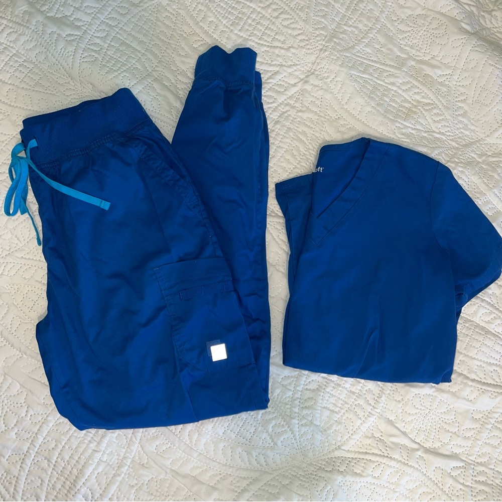 Royal Blue Scrub Set Joggers